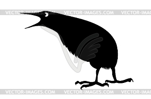 Silhouette bittern - vector clipart