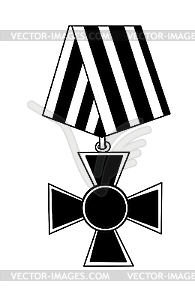 Silhouette medal - vector image