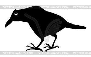 Silhouette sick ravens - vector clipart