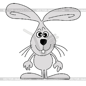Drawing hare - vector clipart