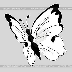 White butterfly - vector EPS clipart