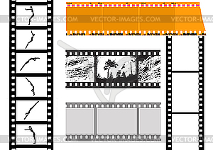 Set of camera films - vector clipart