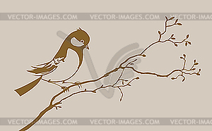 Bird silhouette - vector clipart