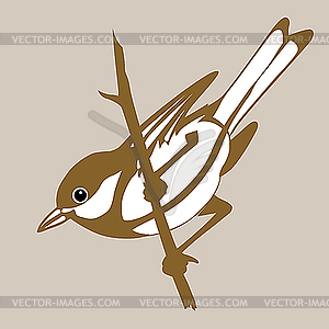 Bird silhouette - royalty-free vector clipart