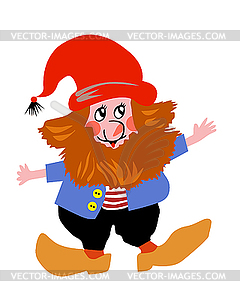 Drawing of the goblin - royalty-free vector clipart