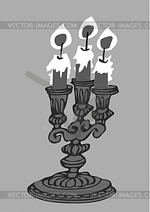 The candle - vector clipart