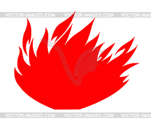 Burning sketch . - vector clipart / vector image