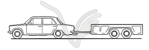 Автомобиль с прицепа - векторный клипарт / векторное изображение