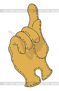 Glove silhouette - vector clipart