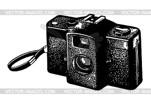 Retro camera - vector image