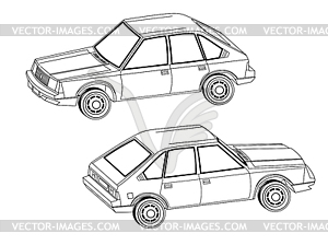 Автомобиль - векторный эскиз