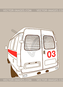 Car to ambulance - vector clipart