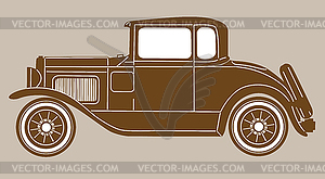 Retro car - vector image