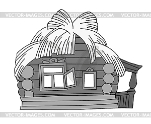 Rural house - vector clip art