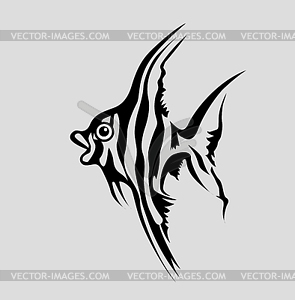 Fish silhouette - vector clipart