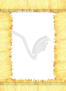 Decorative frame from old paper - vector clipart