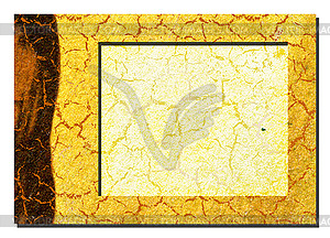 Decorative frame from old paper - vector EPS clipart