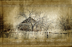 Old photography - vector clip art