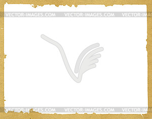 Decorative frame from old paper - vector clipart