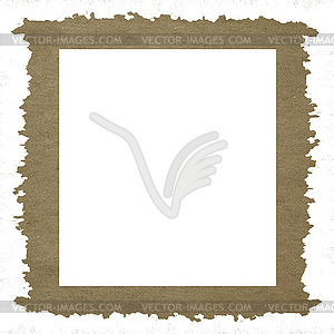 Decorative frame from old paper - vector image