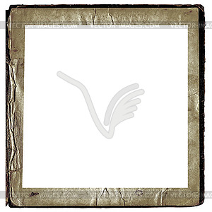 Decorative frame from old paper - vector clipart