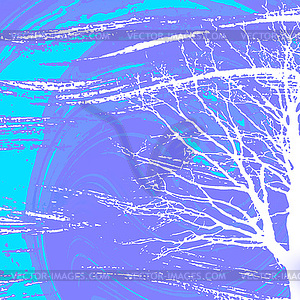 White tree - vector image