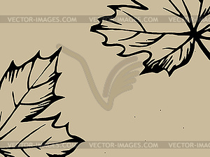 Wood sheet silhouette on brown background - vector clipart / vector image