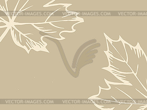 Wood sheet silhouette on brown background - vector image