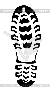 Boot trace, - vector clip art