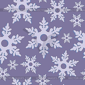 Бесшовный фон из снежинок - клипарт в векторном формате