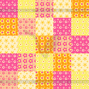 Seamless patchwork pattern 3 - vector image