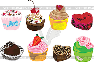 Cakes - vector clipart