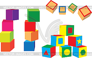 Toy blocks - vector clipart