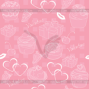 Valentines Day Background - vector image