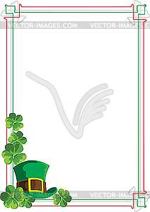 Frame for St Patrick Day - vector clipart