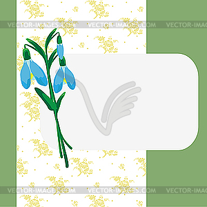 Spring postcard - vector clip art