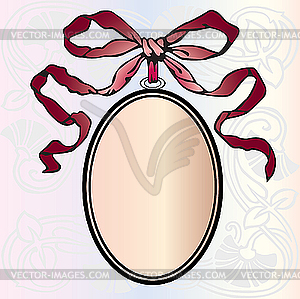 Frame in form of a pendant - vector clipart