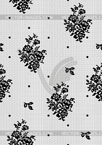 Seamless background with black lace - royalty-free vector clipart