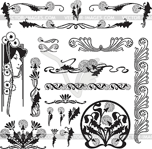 A set of patterns for design purposes - vector clip art