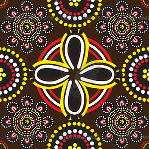 Seamless background patterns and the Australian - vector clipart