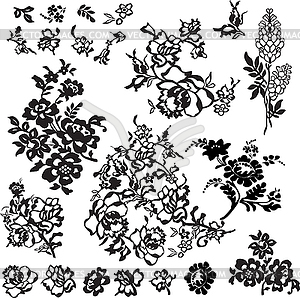 Lace elements - vector image