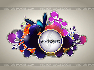 Abstract splash background - vector clipart