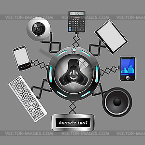 Electronic devices - vector image