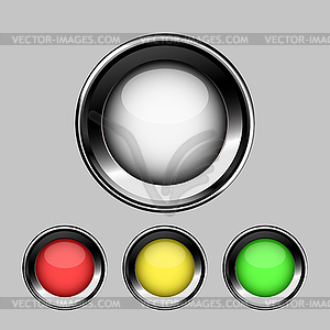 Glossy buttons - vector image