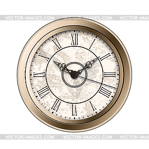 Antique clock - vector clipart