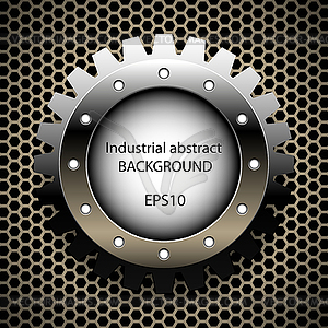 Industrial abstract background - vector image