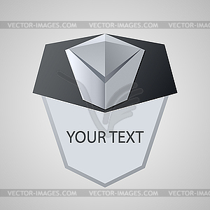 Metal banner - vector clip art