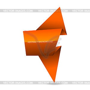Origami speech bubble - vector image