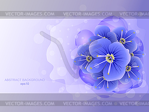 Abstract floral background - vector clipart