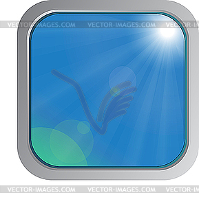 Sky and sun - vector clipart